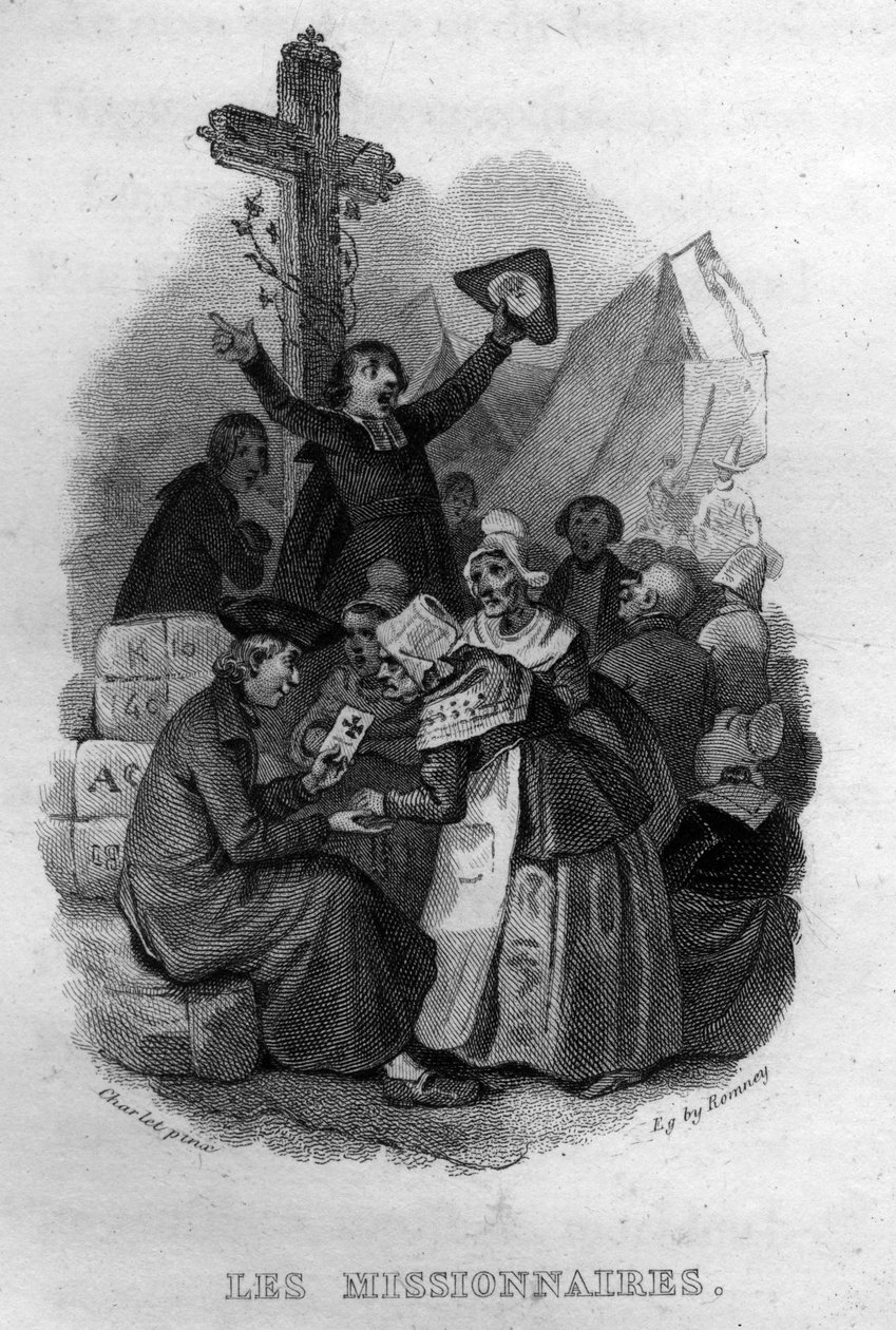 Les Missionnaires Chanson de Beranger在 "Oeuvres completes"（1834年）中，由法国诗人和作曲家Pierre Jean de Beranger（1780-1857）创作。 作者 法语学校