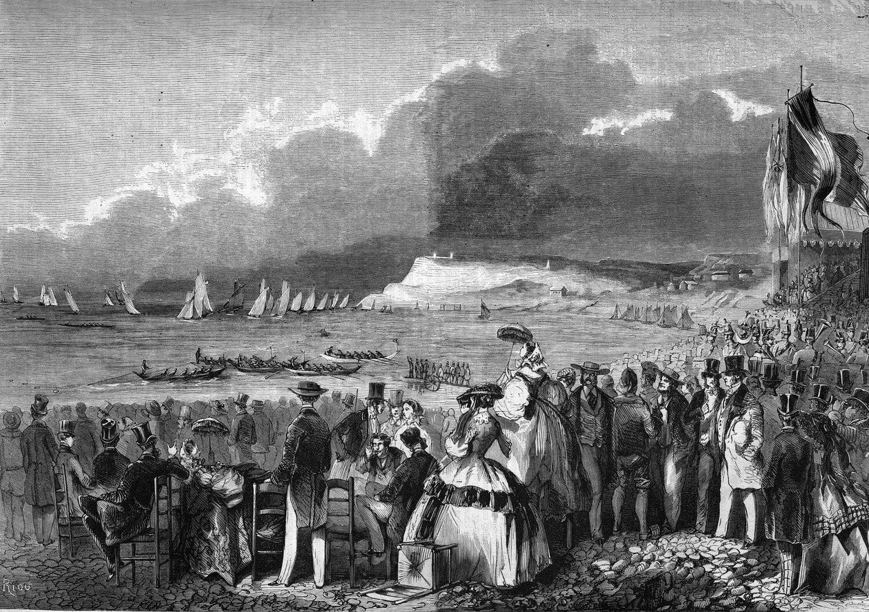 Les regates du Havre in 1857. 作者 法语学校
