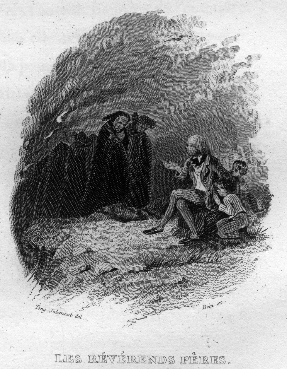 Les reverends peres Chanson de Beranger 在 Pierre Jean de Beranger (1780-1857) 的“作品完成”（1834 年）中，法国诗人和词曲作者。 作者 法语学校