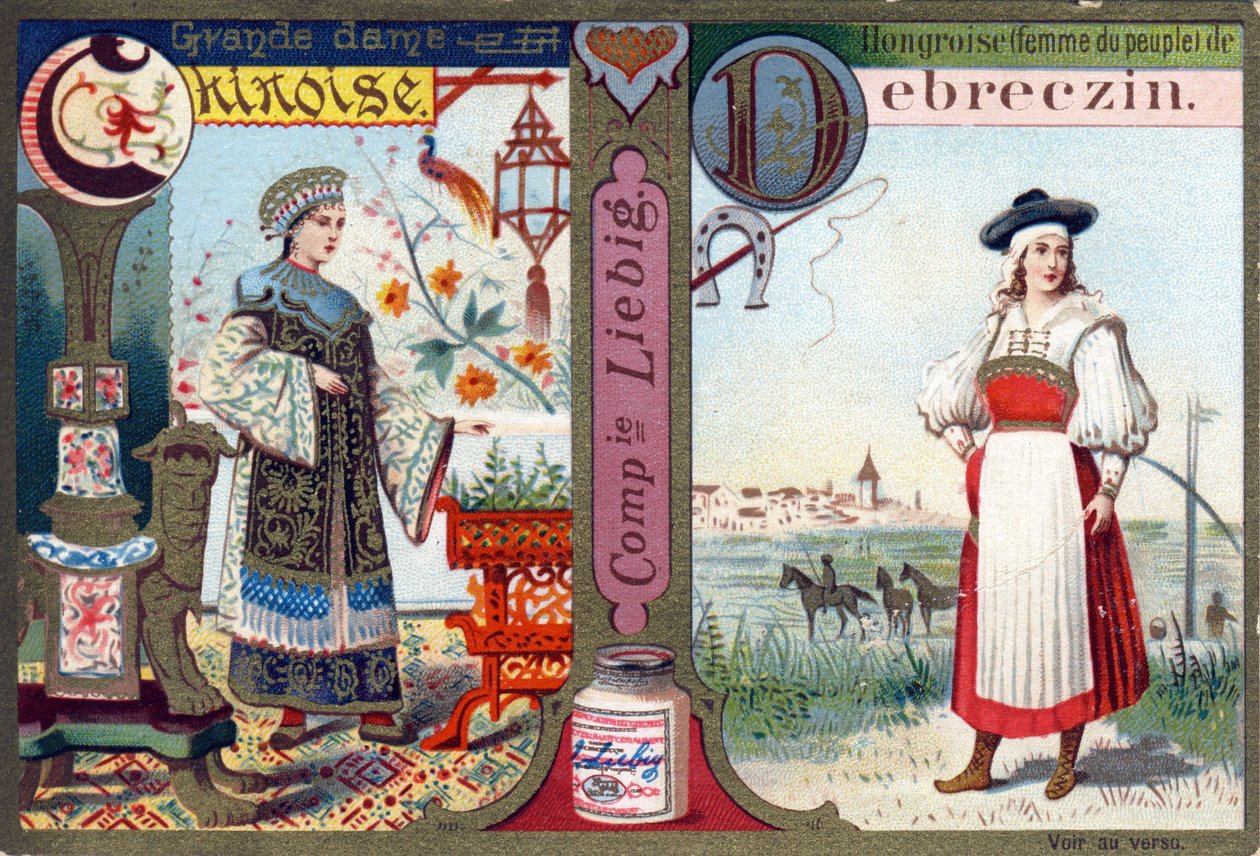 Letter C as Great Chinese Lady and D as Hungarian by Debreczin. Women