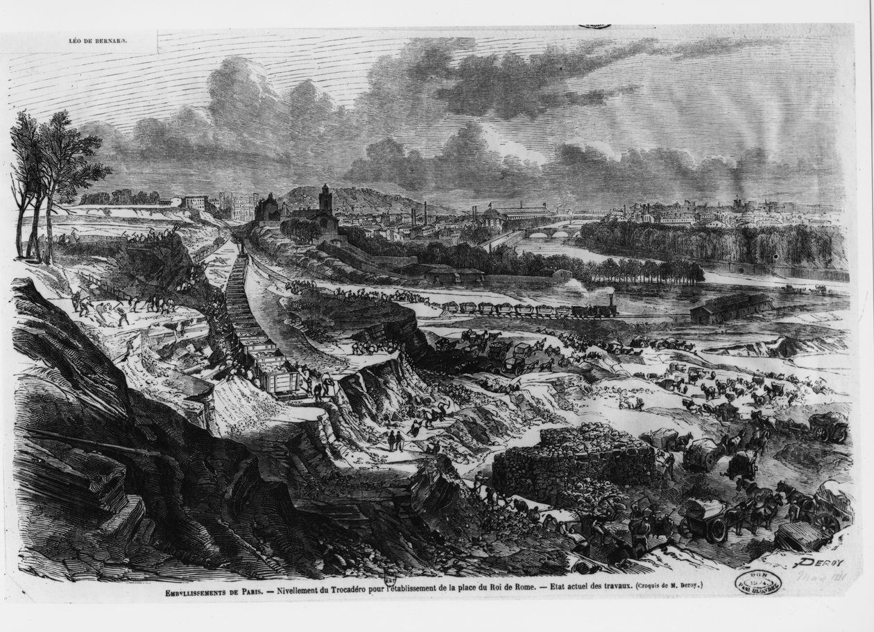 1812年至1913年，在Roill de Rome地区修建Chaillot Hill 作者 法语学校