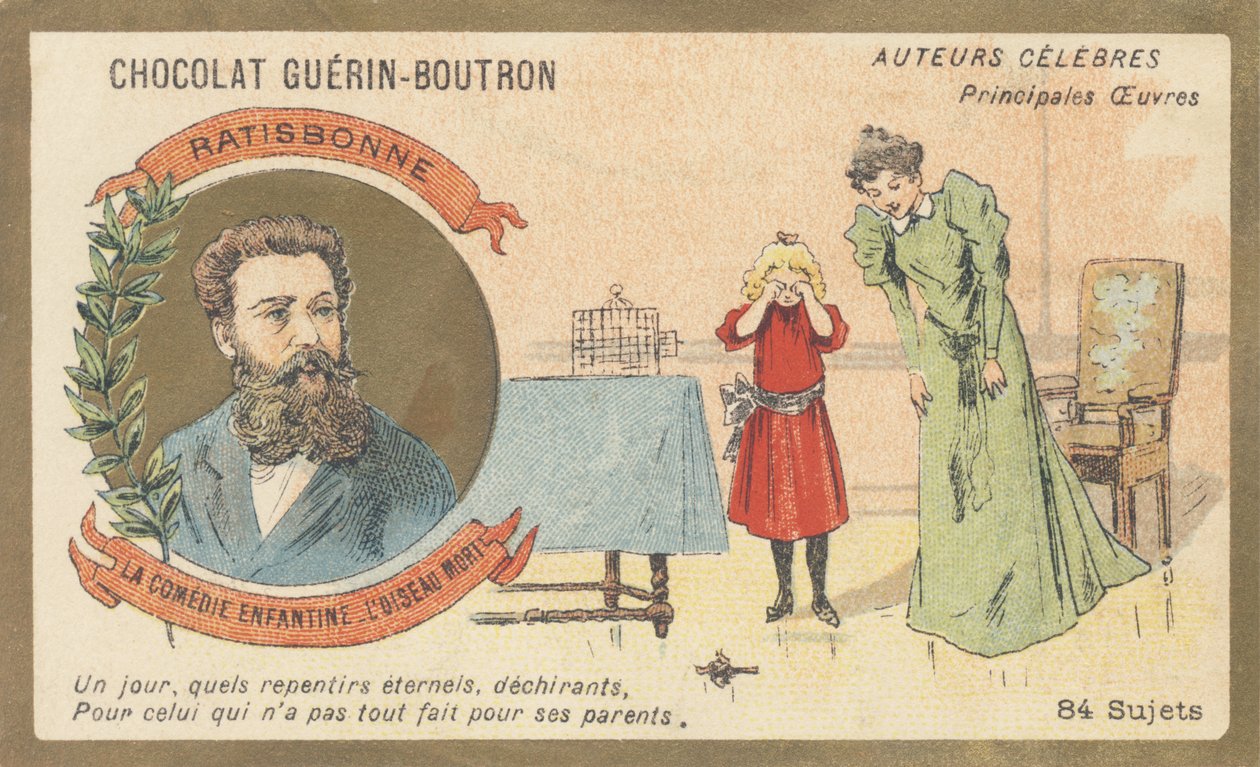 Louis Gustave Fortune Regensbonne (1827-1900)，法国文人，着有《La comedie enfantine - L