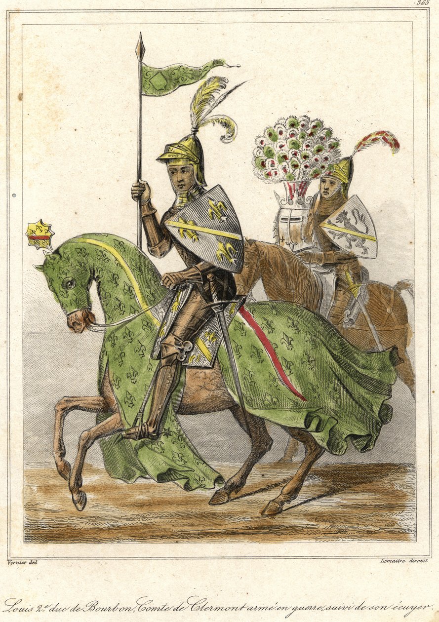 路易二世，dit le bon（1337-1410），波旁公爵（1356），克莱蒙特伯爵。 作者 法语学校