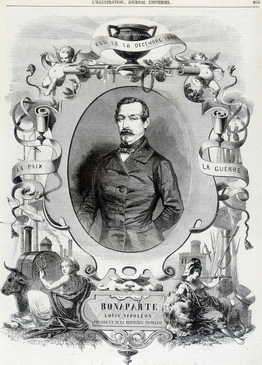 路易-拿破仑-波拿巴（Louis-Napoleon III），法兰西共和国总统--伊利。 作者 法语学校
