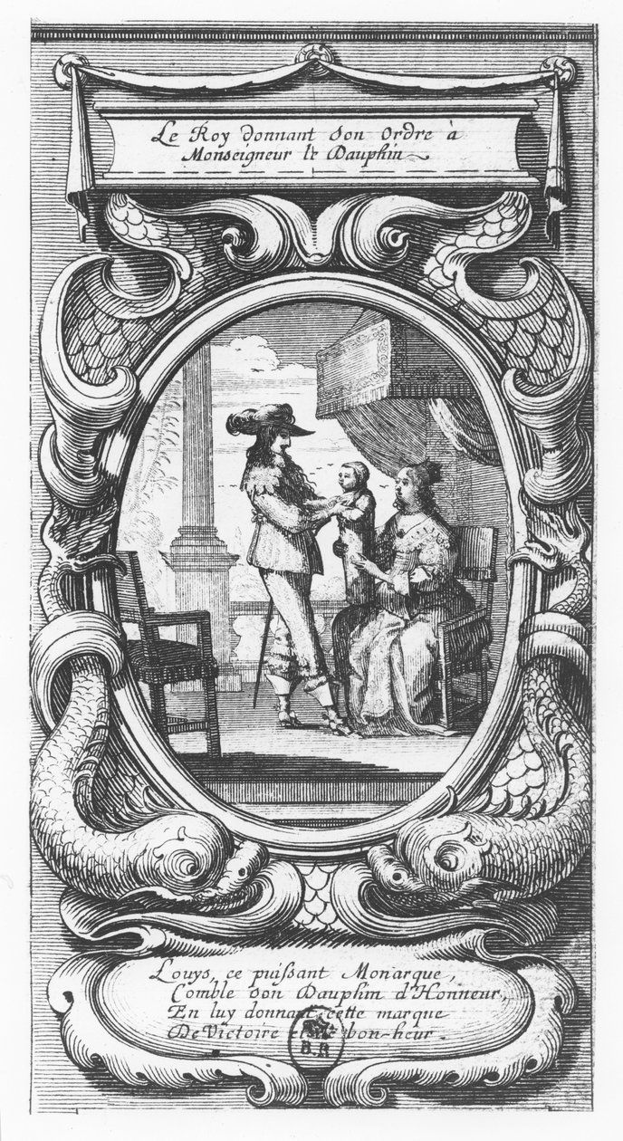 法国国王路易十三下令勒庞（Monauigneur le Dauphin）先生（版画） 作者 法语学校