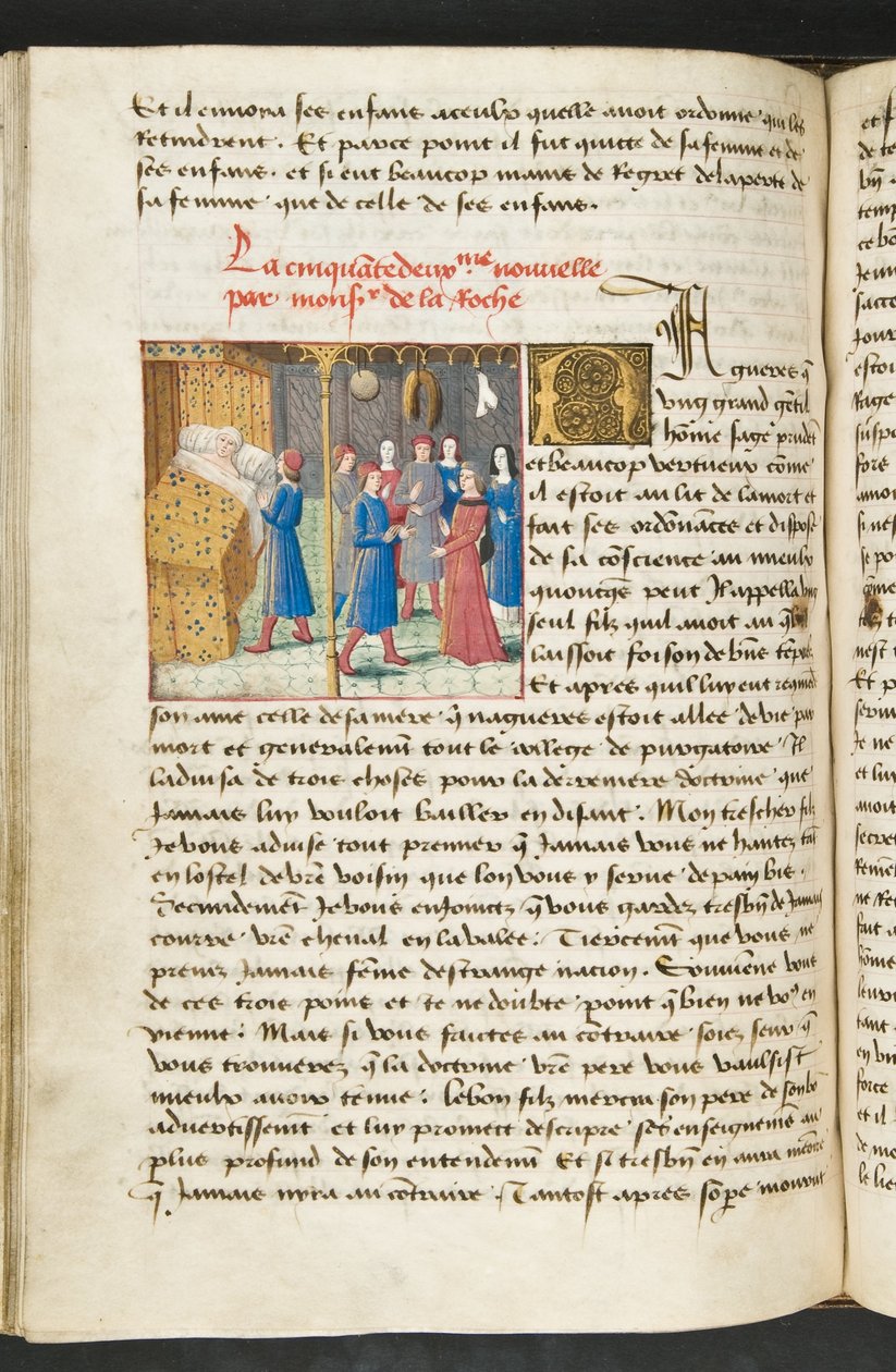 MS Hunter 252 117 Page Page from Hundred News News，c.1461-62 作者 法语学校
