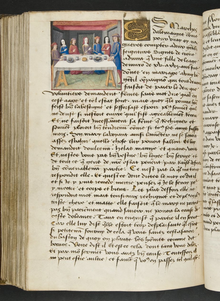 MS Hunter 252 168 Page Page from Hundred News News，c.1461-62 作者 法语学校