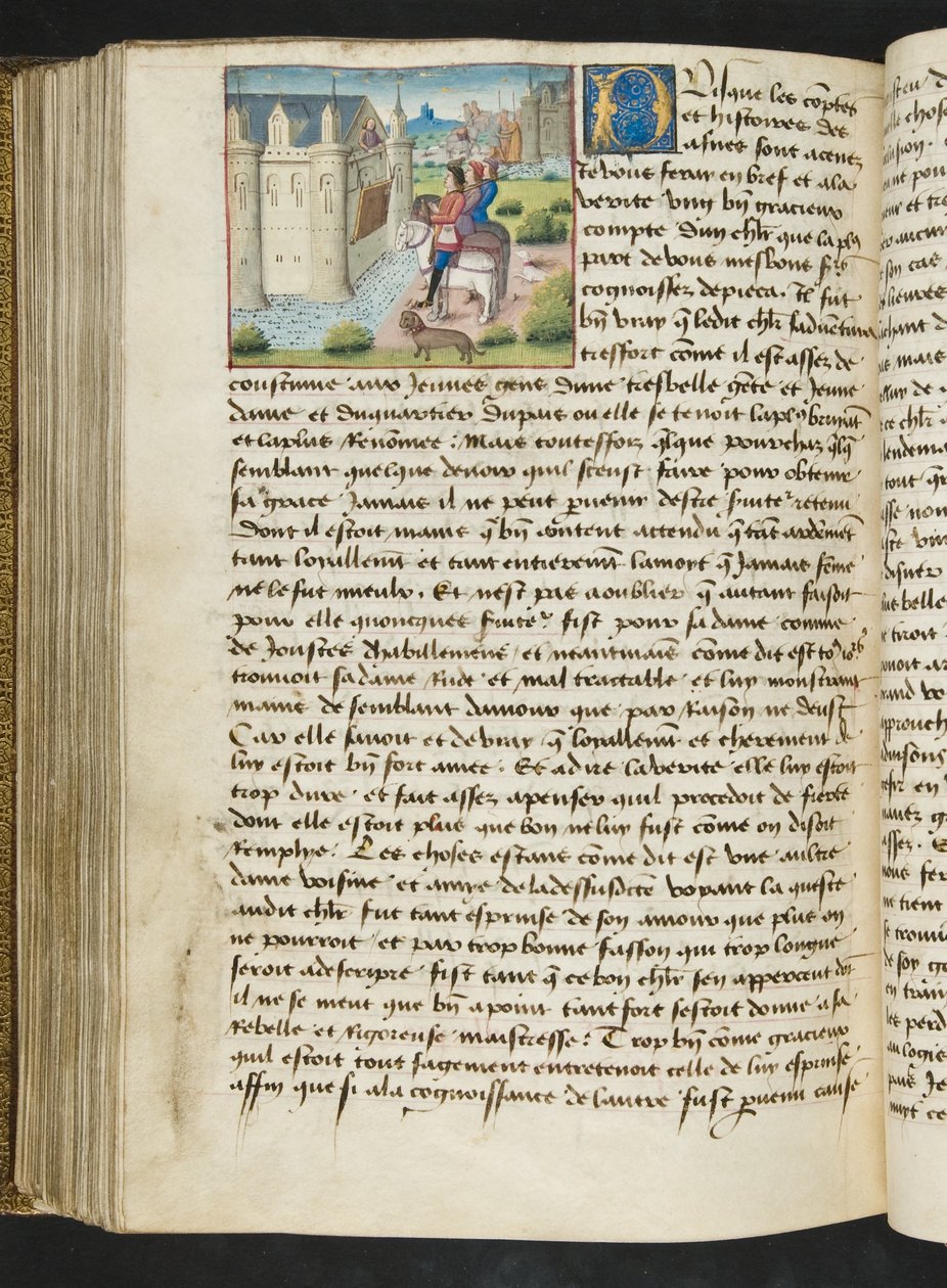 MS Hunter 252 169 Page Page from Hundred News News，c.1461-62 作者 法语学校