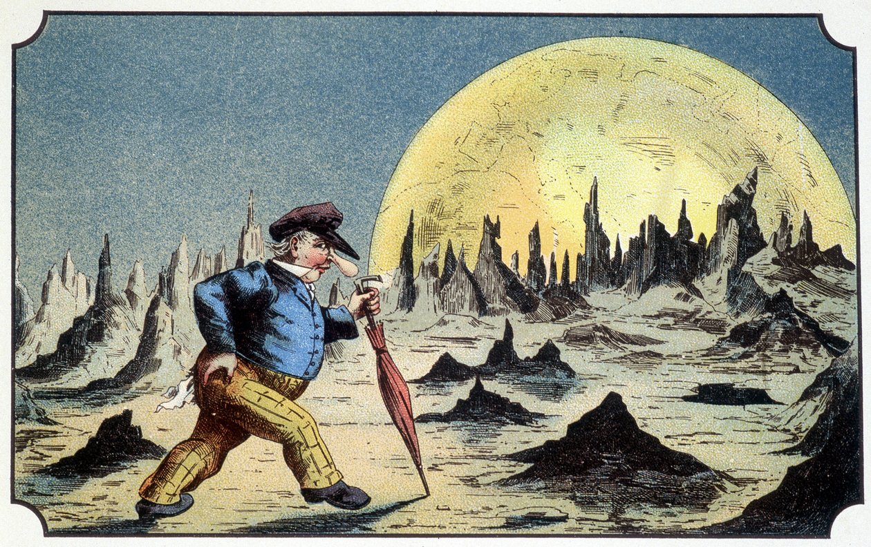 M. Baboulifiche sur la lune - in “Journey dans la lune” d