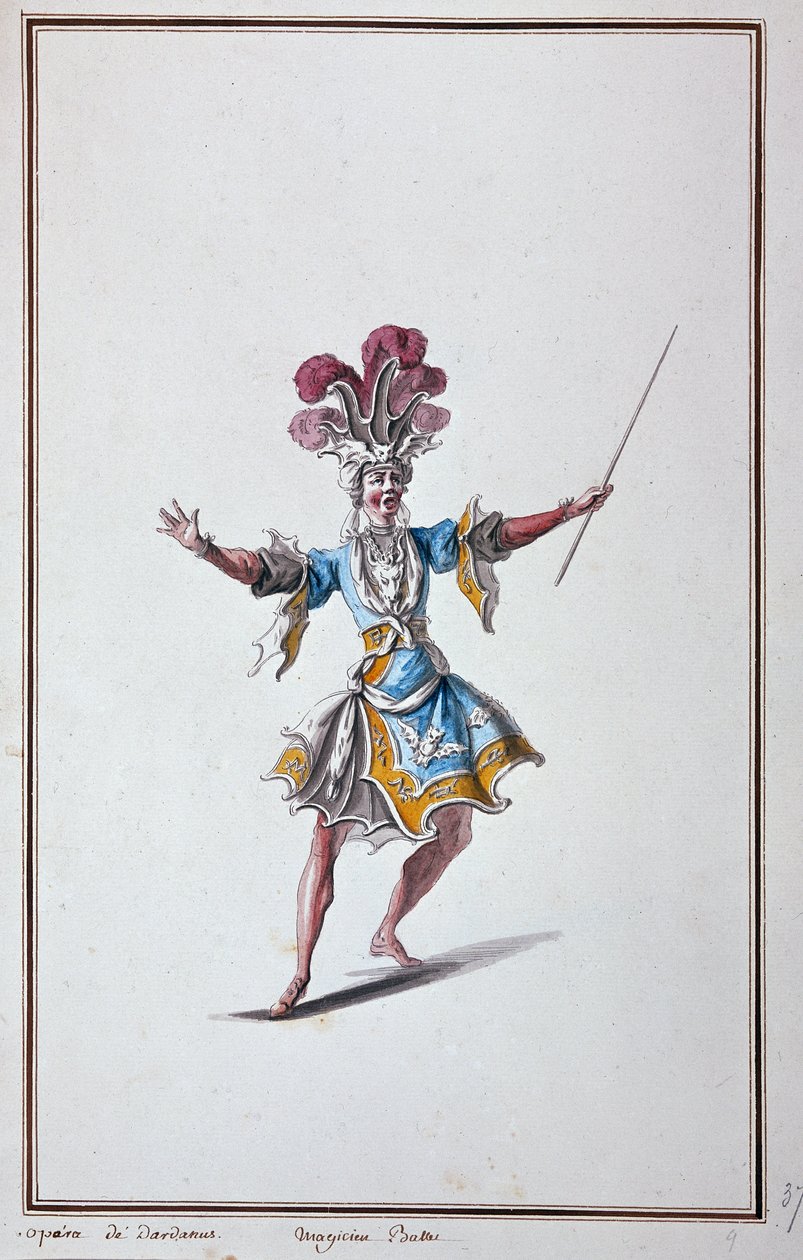 达达努斯歌剧的魔术师服装，让-菲利普（Jean Philippe）-拉莫的抒情悲剧--载于《国王的快乐菜单，芭蕾舞剧和服装》。 作者 法语学校