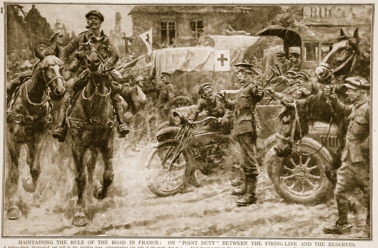 维持法国的道路规则：在1914年至1919年的火力线和储备之间的点值 作者 法语学校