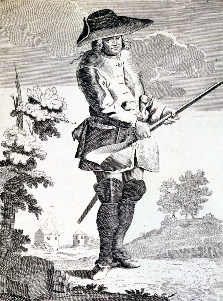 Mandrin, general of smugglers, disposing to some action - engraving 作者 法语学校