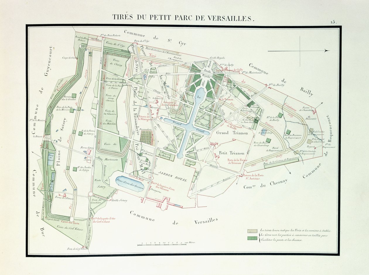 凡尔赛小公园地图，1818-1819年 作者 法语学校