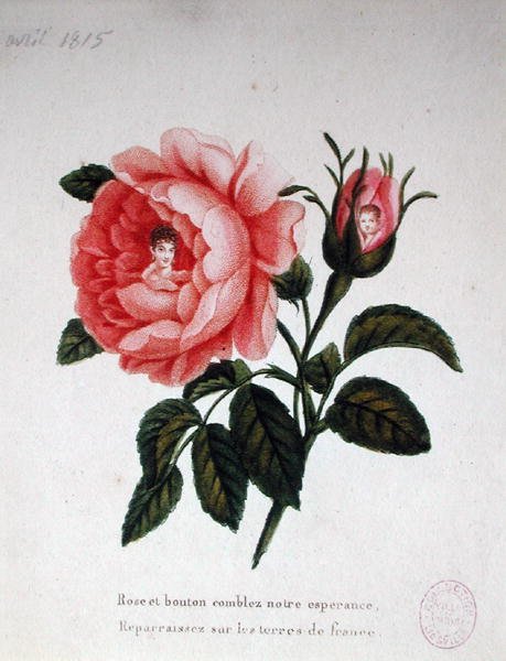 玛丽-路易丝（1791-1847）和她的儿子罗马国王（1811-32）在一起 作者 法语学校