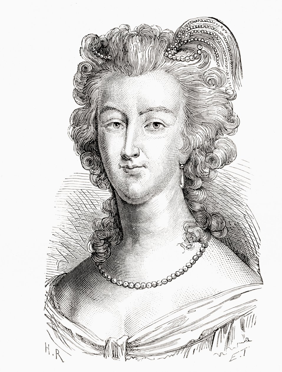 来自Histoire de France的Marie Antoinette出版于1880年 作者 法语学校