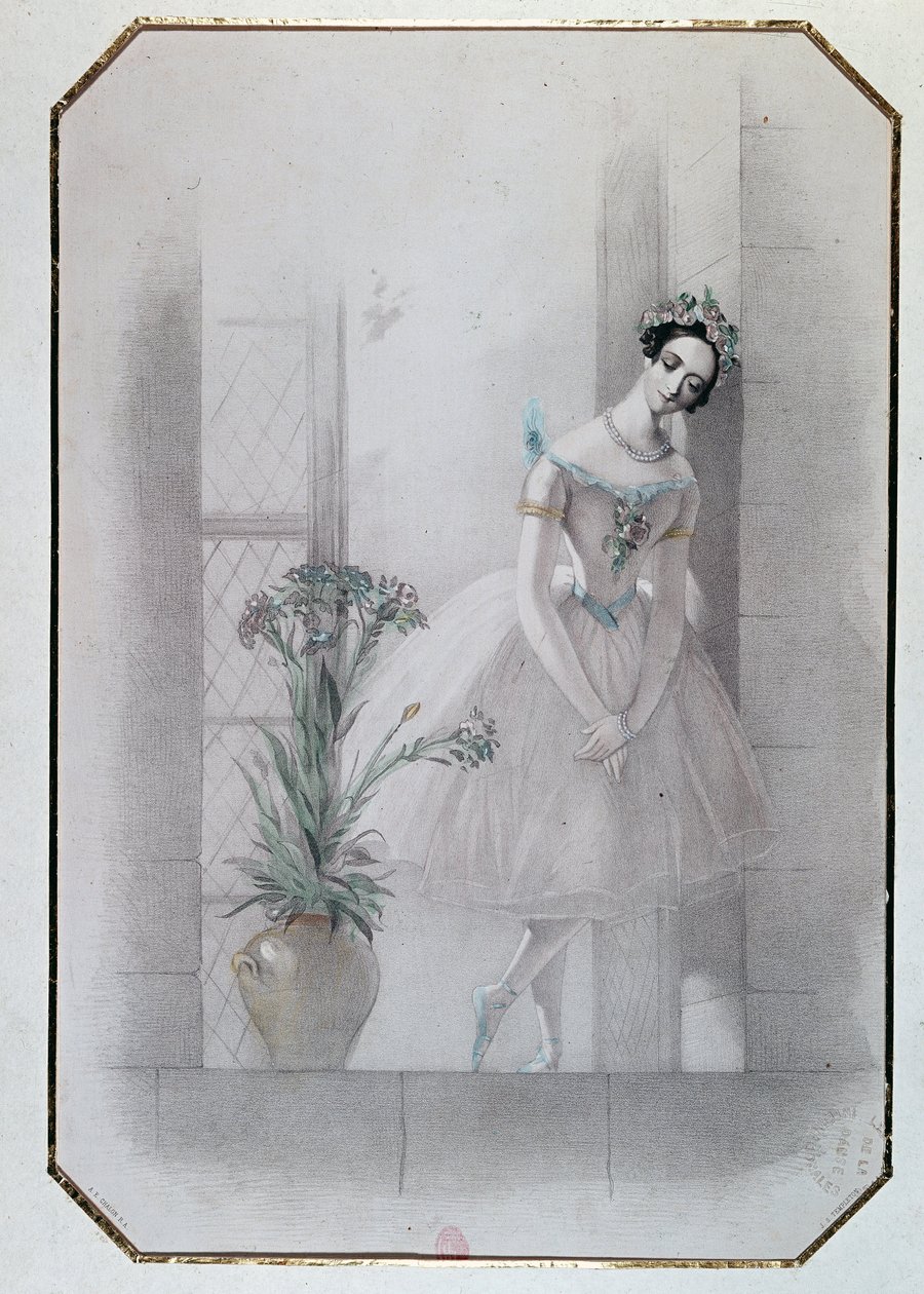 意大利歌剧“la Sylphide”中的玛丽·塔廖尼 作者 法语学校