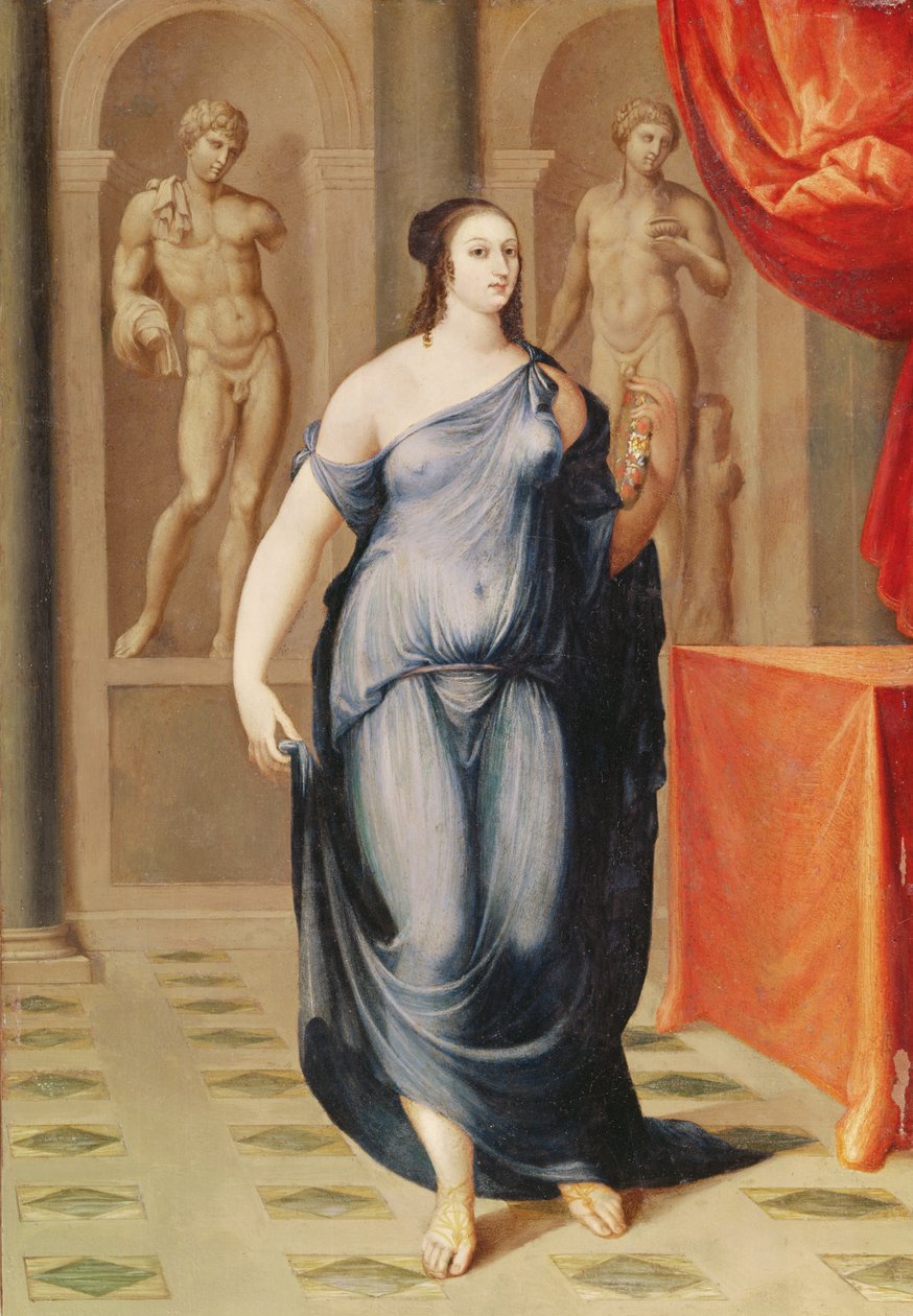 Marie dEscoubleau，Tessé伯爵夫人，1598年 作者 法语学校