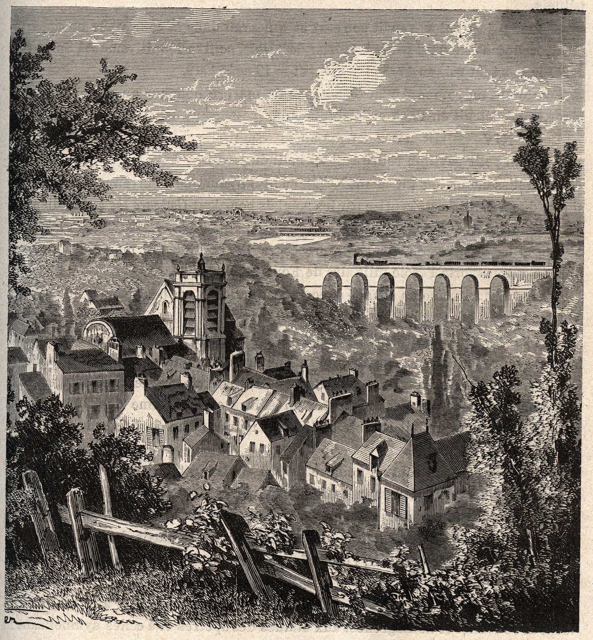 Meudon - Hauts-de-Seine省 - "PATRIE "中的雕刻--LUCIEN HUARD的DESCRIPTION PECTURESSE DE LA FRANCE EN 6 VOLURES - 19世纪末 作者 法语学校