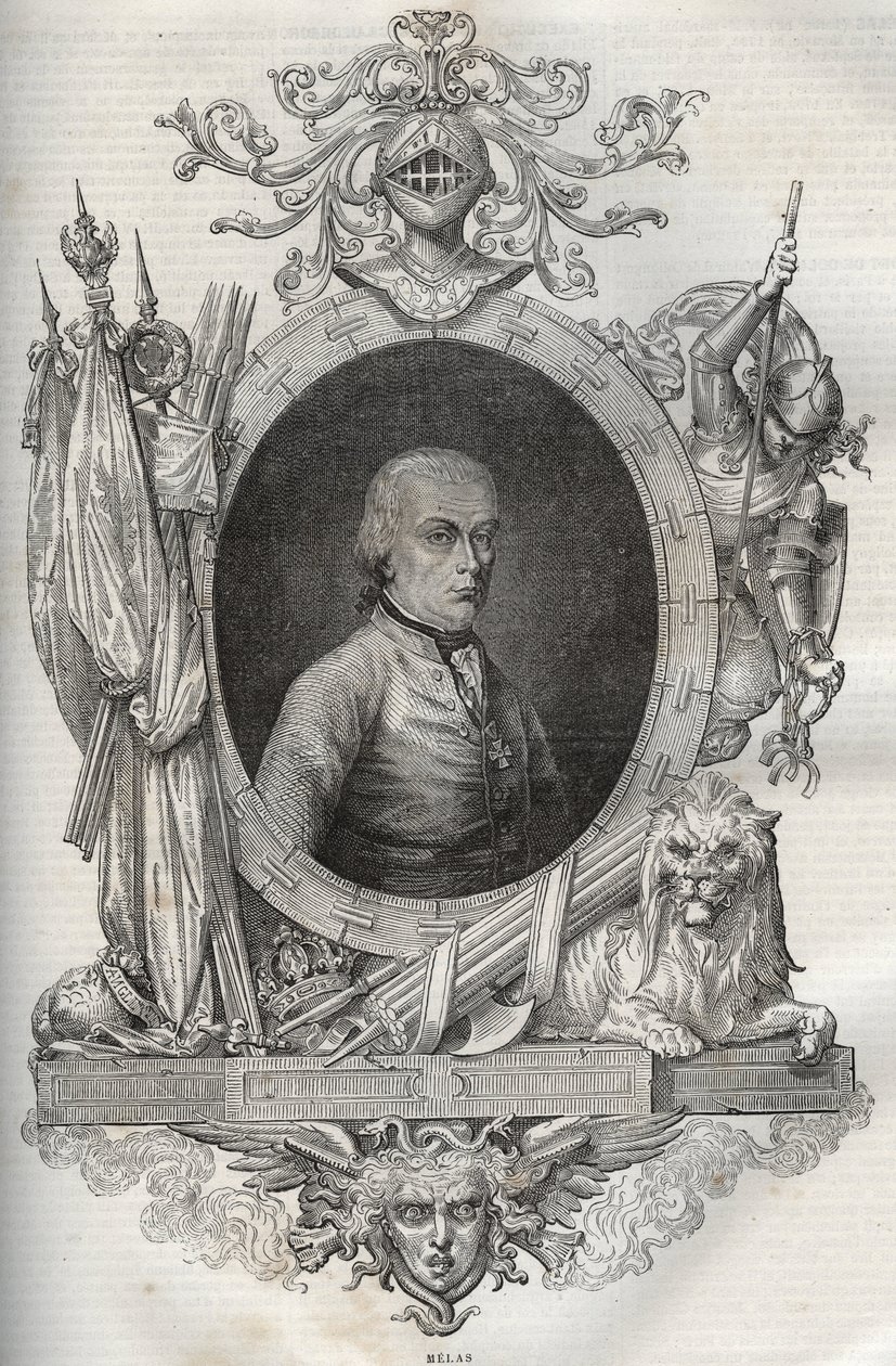 Michael Friedrich Benedikt Baron von MELAS (1729-1806), feldmarschal - New National Encyclopedia by Maurice La Charest - 1870 - 作者 法语学校