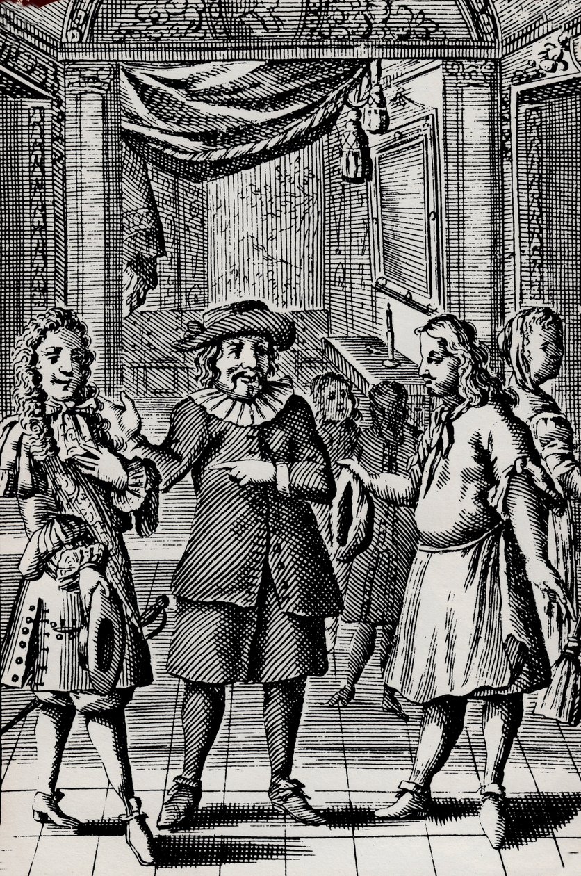 吝啬鬼，从莫里哀的作品中雕刻而成，让-巴蒂斯特·波克兰（Jean-Baptiste Poquelin，1622-1673 年）的笔名 - Moliere L