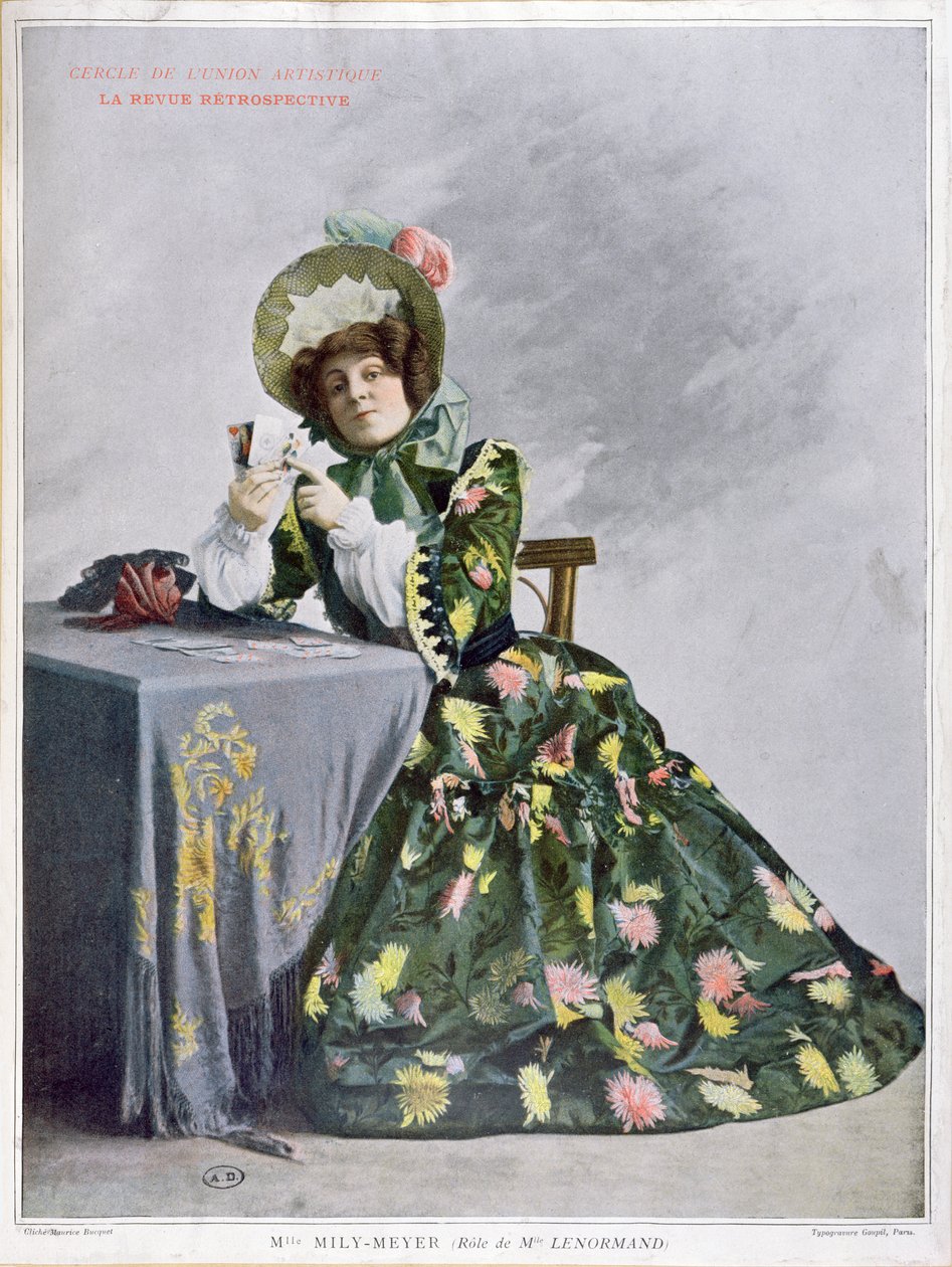 Mily-Meyer小姐扮演Le Normand小姐，1899年（typogravure） 作者 法语学校