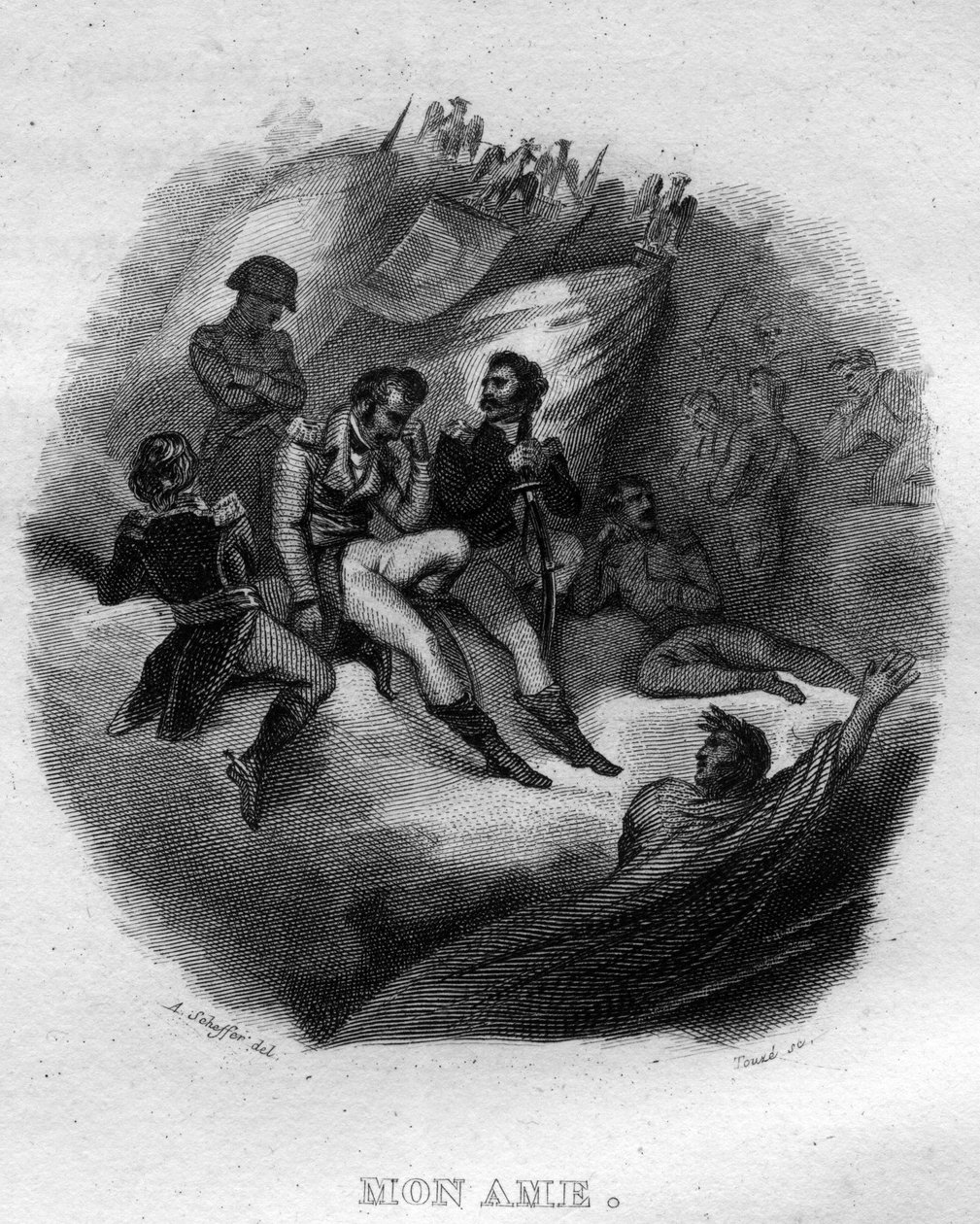 法国诗人和作曲家皮埃尔-让-德-贝朗热（1780-1857）的《贝朗热的灵魂》（Oeuvres completes）（1834）。 作者 法语学校