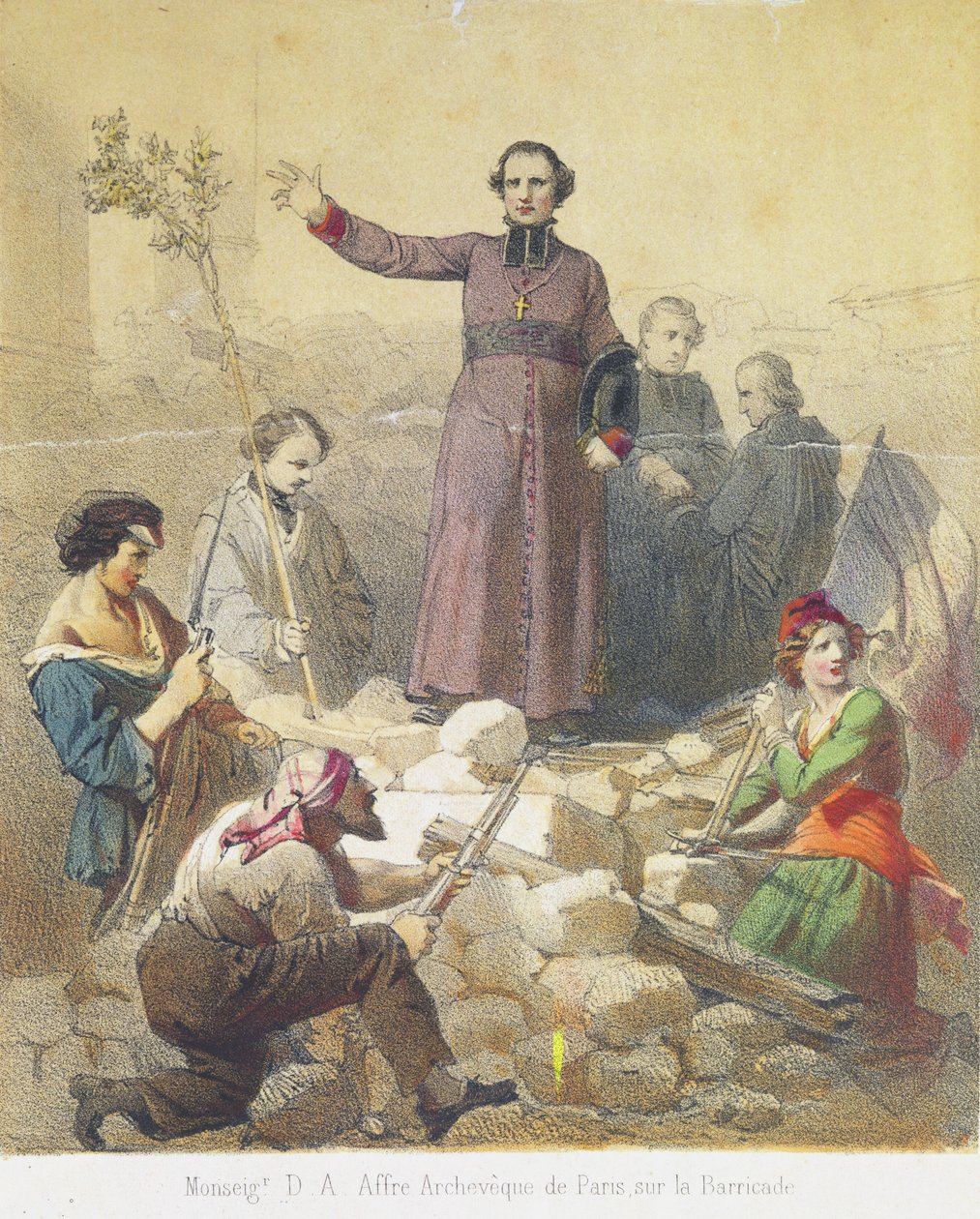 Monseigneur Affre（1793-1848）1848年6月25日 作者 法语学校