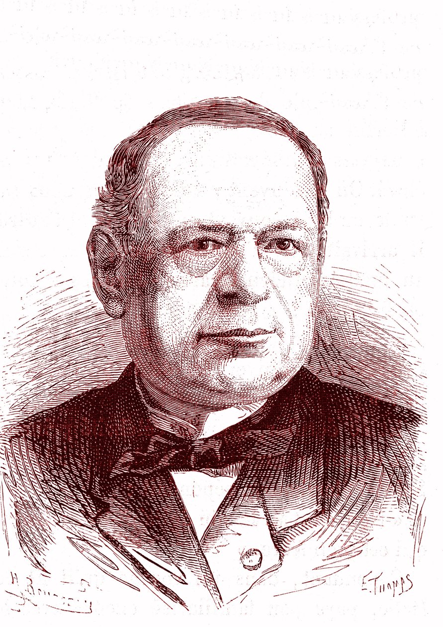 Moritz Hermann Von Jacobi (1801-1874)，俄罗斯工程师和物理学家（电镀、电动机）。 雕刻 1867 作者 法语学校