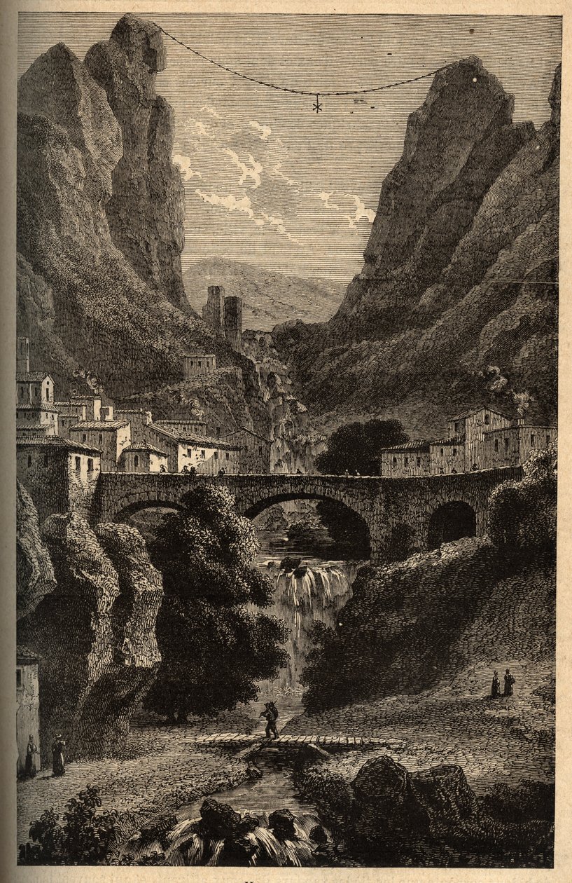 Moustiers-Sainte-Marie (Moustiers Sainte Marie) - Alpes-de-Haute-Provence - "PATRIE" - DESCRIPTION PIQUE DE LA FRANCE EN 6 VOLUES BY LUCIEN HUARD - end 19th century 作者 法语学校
