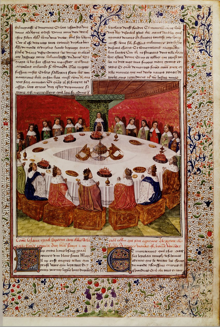 Ms.Fr. 112 f.5圣克拉尔教堂的圣杯，1470年 作者 法语学校