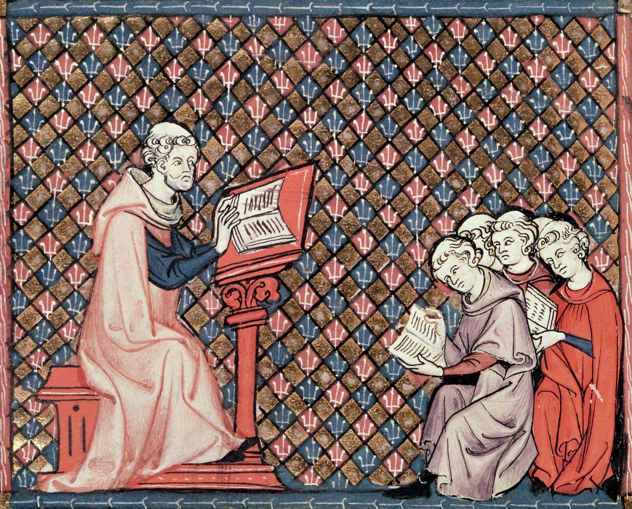 1044 fol.73v女士一个哲学课，来自Chretien Legouis写的Ovide Moralise 作者 法语学校