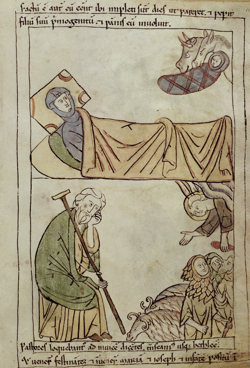 女士108 fol.168耶稣诞生，来自圣经 作者 法语学校