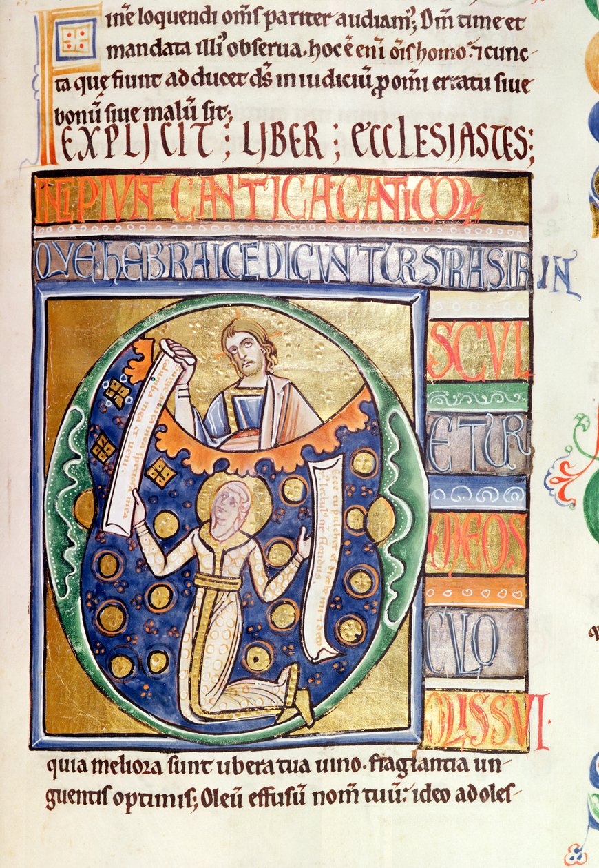 Ms 1 fol.235传教书，来自Souvigny圣经 作者 法语学校