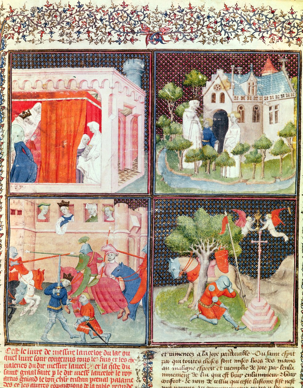 3479女士：Lancelot的故事和寻求圣杯，来自Livre de Messire Lancelot du Lac（另见178930） 作者 法语学校