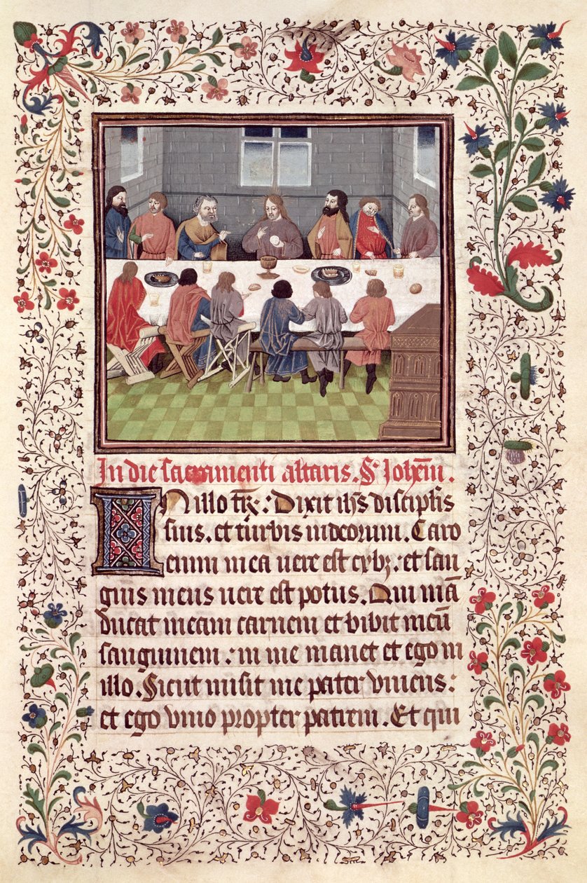 370 fol.184 The Last Supper女士 作者 法语学校