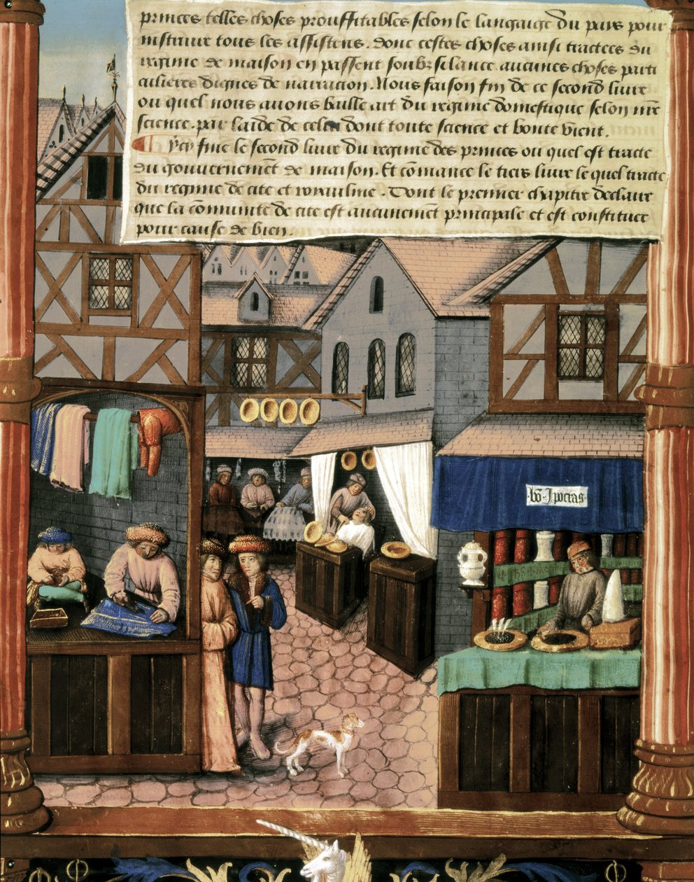 Ms 5062 fol.149v，"王政书 "中的一页 作者 法语学校