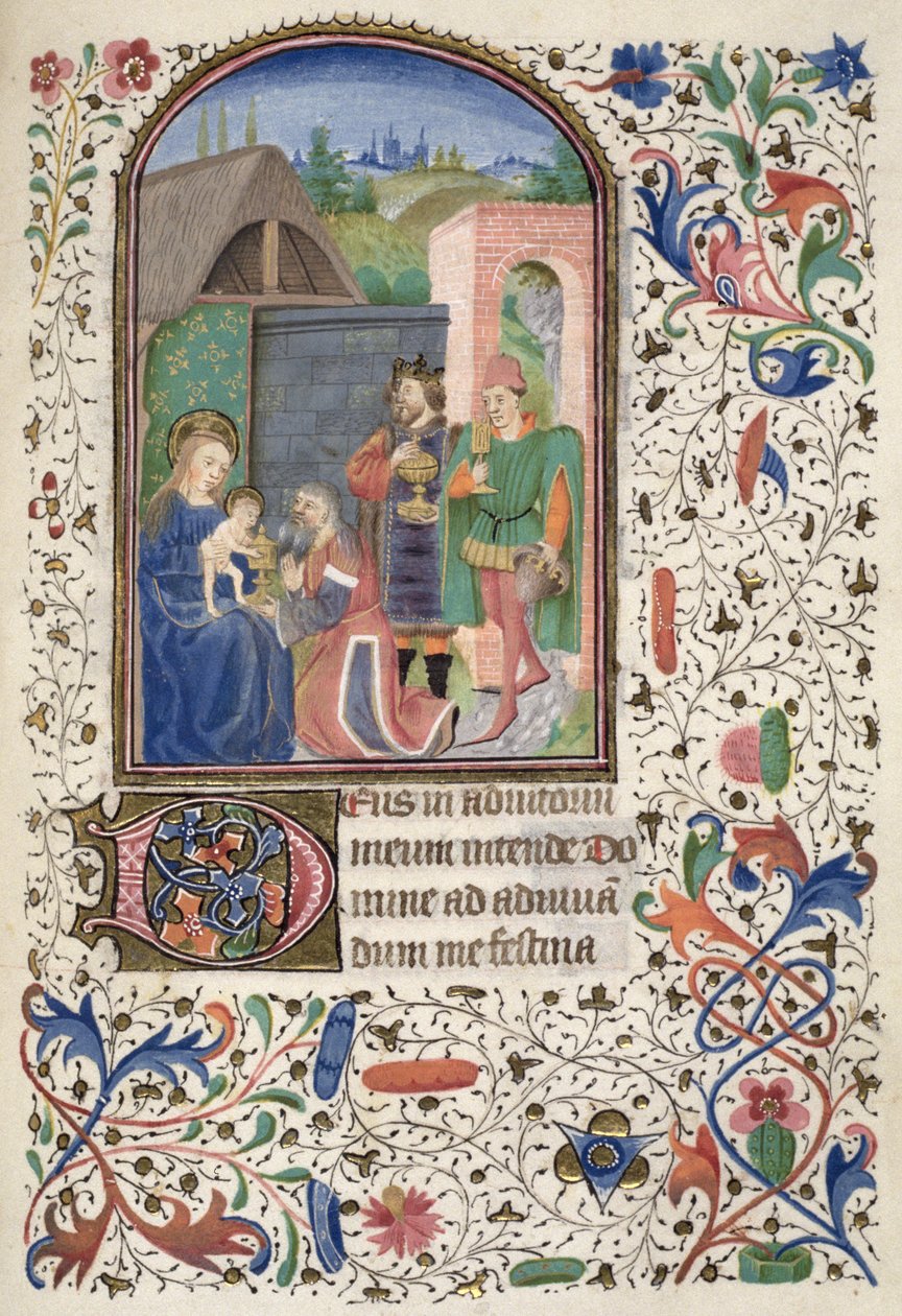 Euing 4 f.49r The Wise Men，来自格拉斯哥时间 作者 法语学校