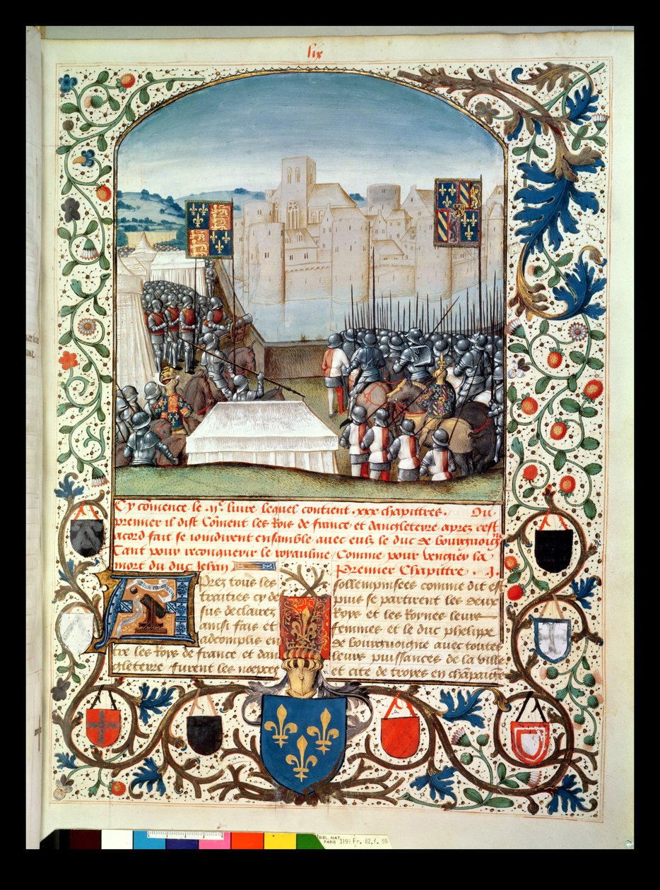 Fr 82 Fr.59英国古代历代的勃艮第和英国军队，Wavrin的Jean Batard，c.1470-80 作者 法语学校