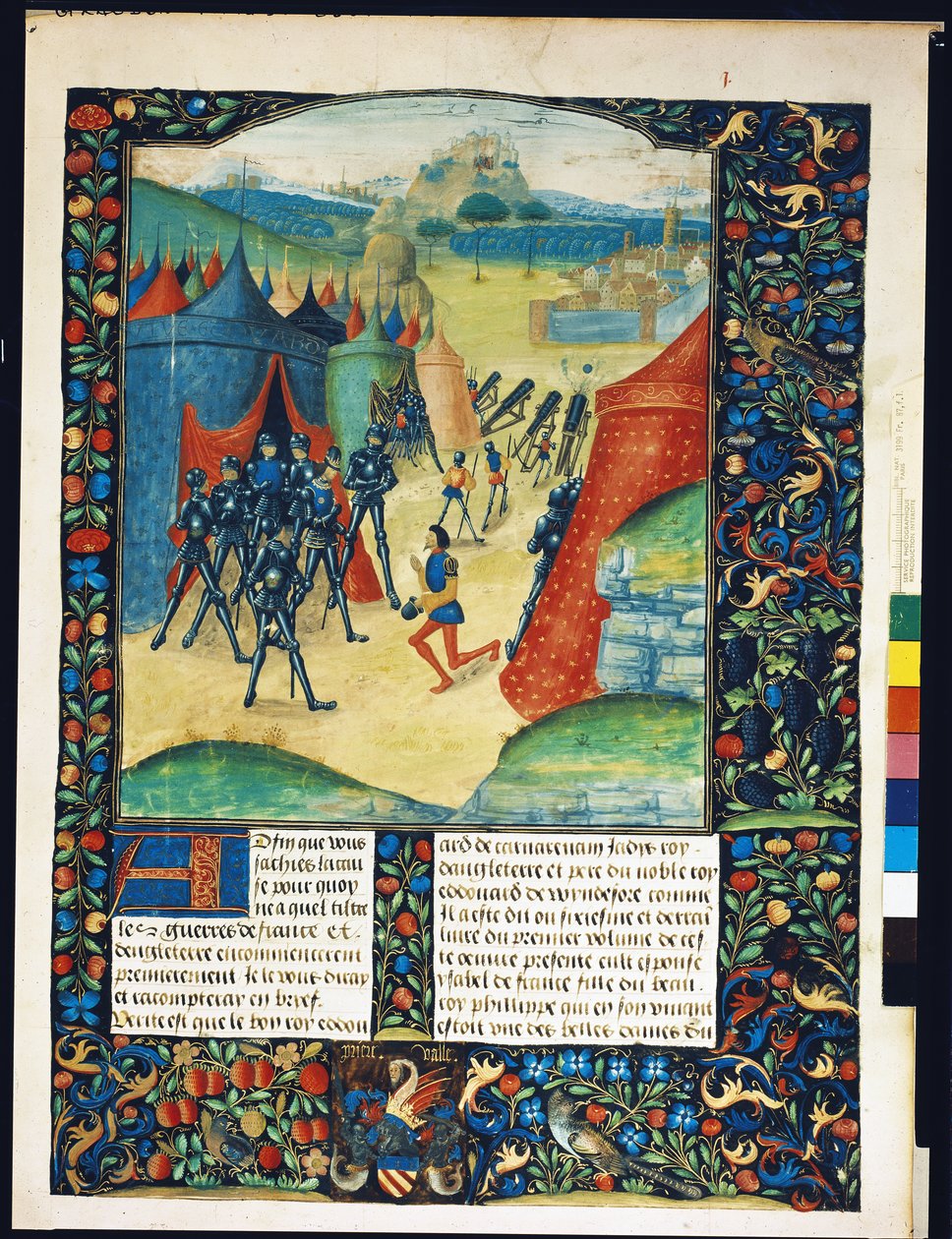 英国古代编年史的爱德华四世勋爵，来自Wavrin的Jean Batard，c.1470-80 作者 法语学校