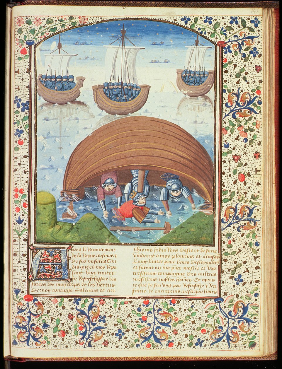 亨特女士371 f.147r来自王子堕落的塞琉古的命运，作者：Giovanni Boccaccio（1313-75）1467 作者 法语学校