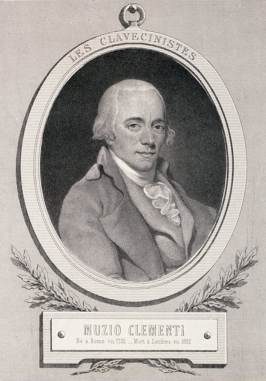 Muzio Clementi（1752-1832）由Alfred Lemoine雕刻 作者 法语学校