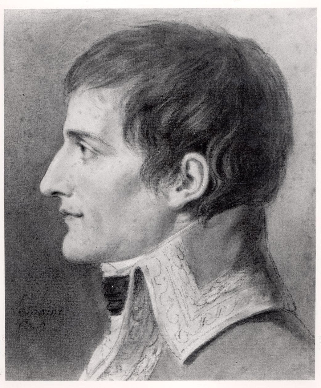 Napoleon Bonaparte（1769-1821）第一任领事（木炭纸上） 作者 法语学校