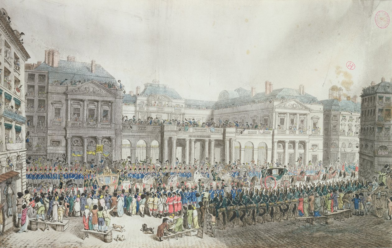 拿破仑加冕游行通过国务委员会，1804年12月2日 作者 法语学校