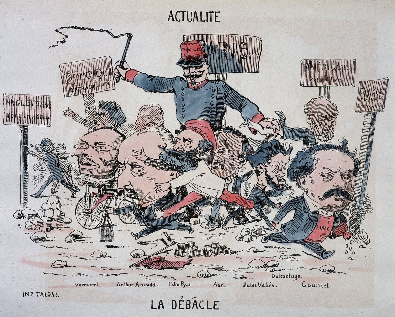 新闻：La déblacle：公社末期的 Vermorel、Arnould、Pyat、Assi、Vallès、Delescluze 和 Gournet 作者 法语学校