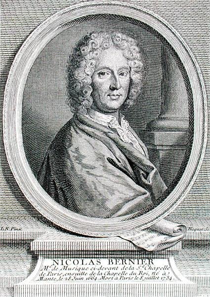 Nicolas Bernier (1665-1734)，由Etienne Fiquet (1719-94)雕刻（雕刻）。 作者 法语学校