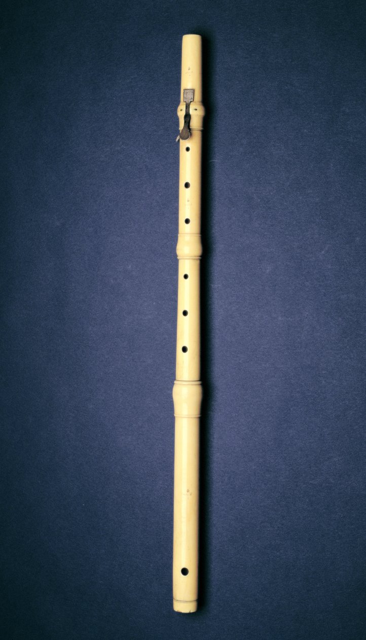 一键式长笛，由Naust，巴黎制造，17.25年 作者 法语学校