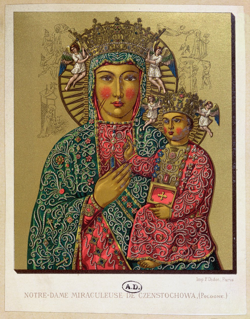 我们的Czestochowa夫人，19世纪末 作者 法语学校