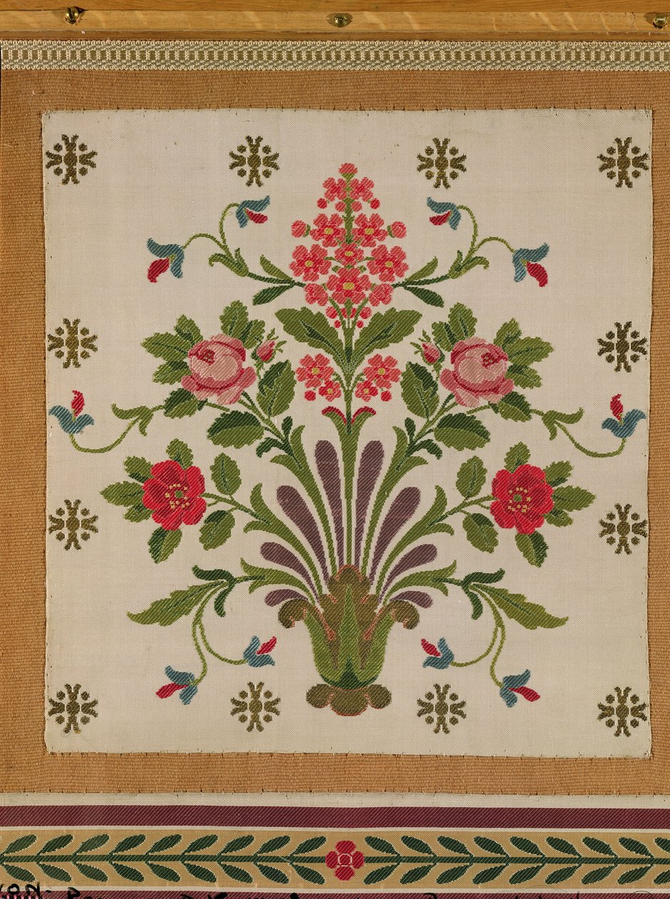 来自Pernon，Lyons（丝绸）的一束鲜花丝绸 作者 法语学校