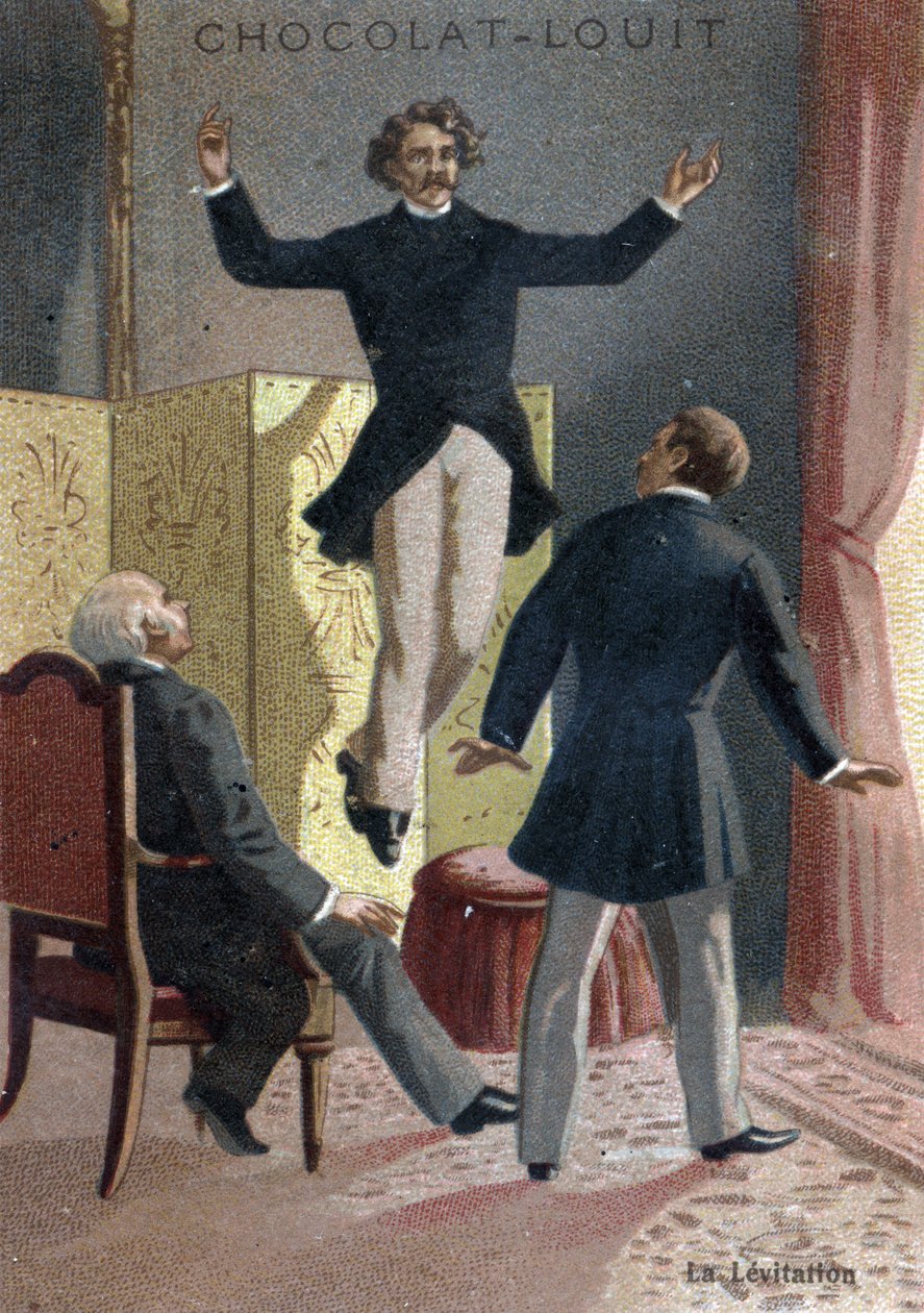 超自然现象：灵媒和苏格兰先知丹尼尔·邓格拉斯·霍姆（Daniel Dunglas Home，1833-1886）在伦敦的一间公寓里，在震惊的目击者的注视下升到空中——（丹尼尔·邓格拉斯·霍姆，十九世纪著名的苏格兰出生的灵媒） CE 作者 法语学校