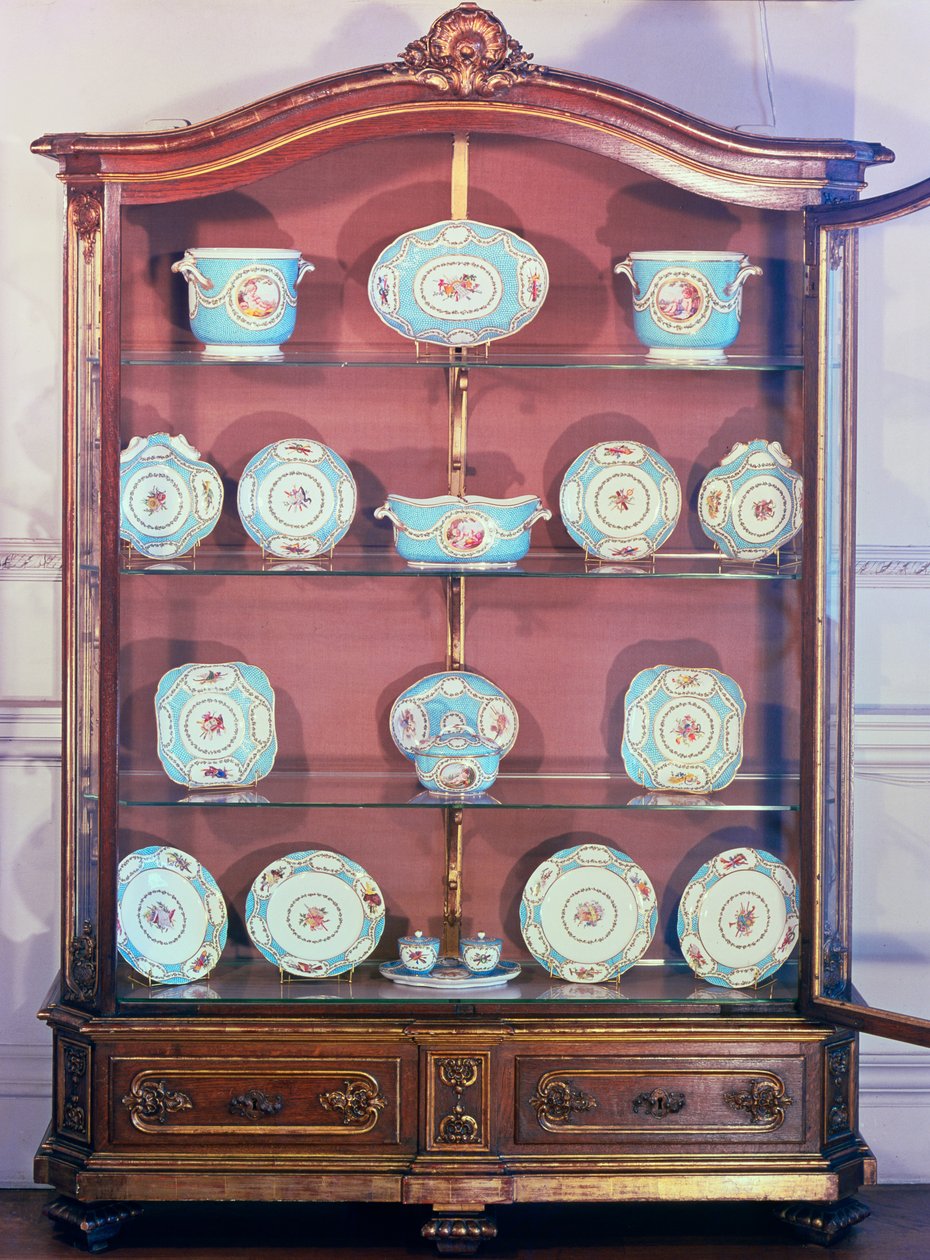 Sevres Melbourne Service的一部分，1770-71（软膏瓷） 作者 法语学校